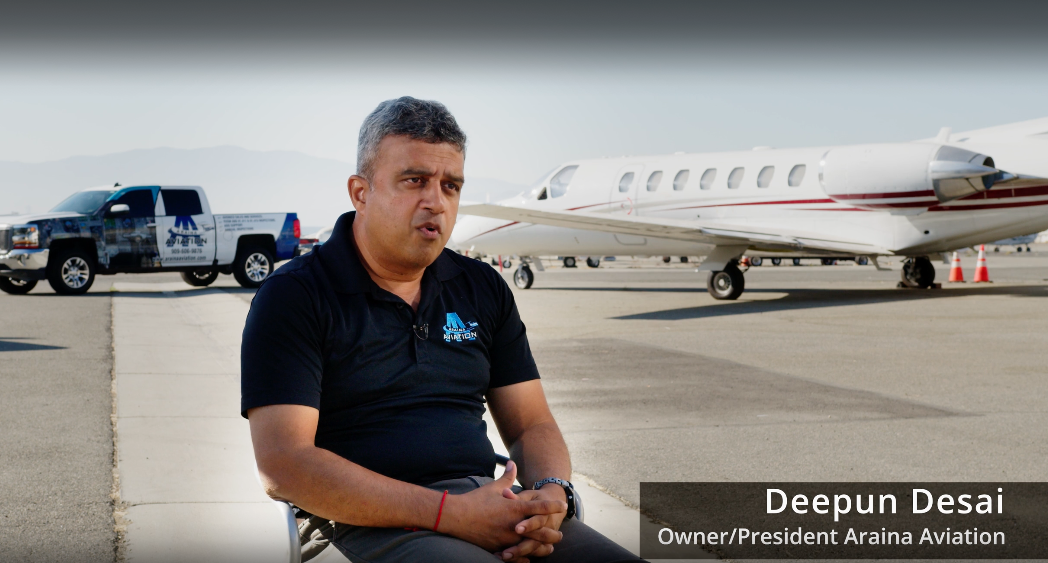 Deepun Desai from Araina Aviation